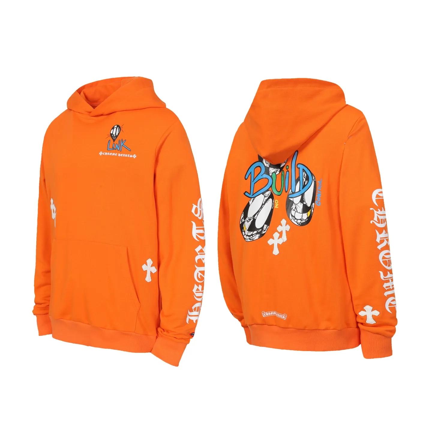 P260 #L3113 cross-border model. Those who pursue quality should not place an order. -Chrome Hearts/Chrome Hearts 23ss graffiti spoof printed hooded sweatshirt -High weight, high density and high quality. The wool is soft, delicate and skin-friendly. It feels soft and silky. It has excellent warmth and skin-friendly properties.